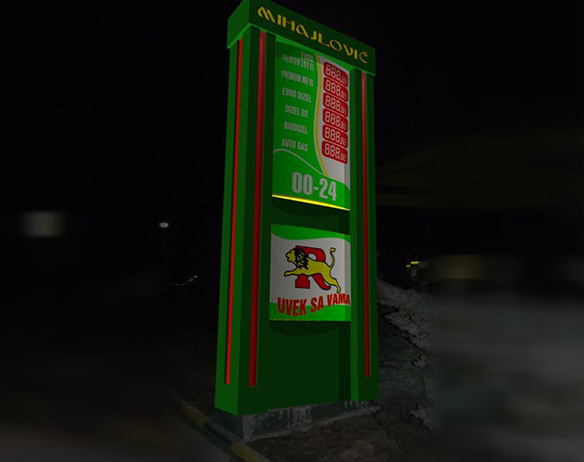 Creative - Totem - billboard & illuminated advertising